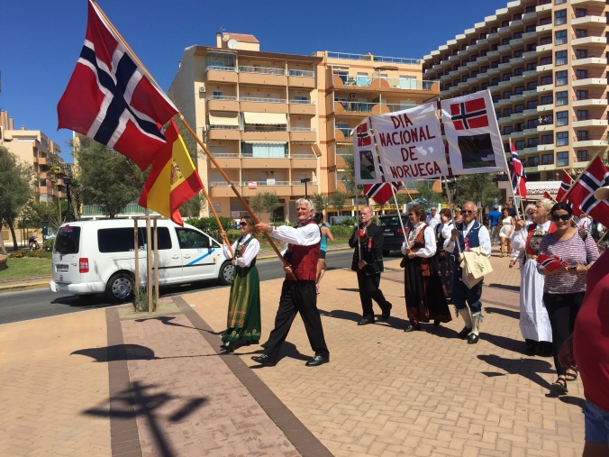 Norwegian Constitution Day celebration in Fuengirola.